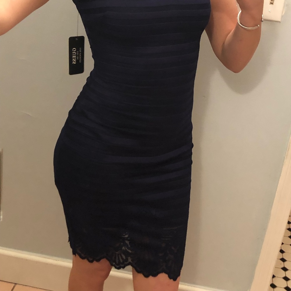 Guess Navy Blue Dress NEVER WORN BRAND NEW - Picture 2 of 8